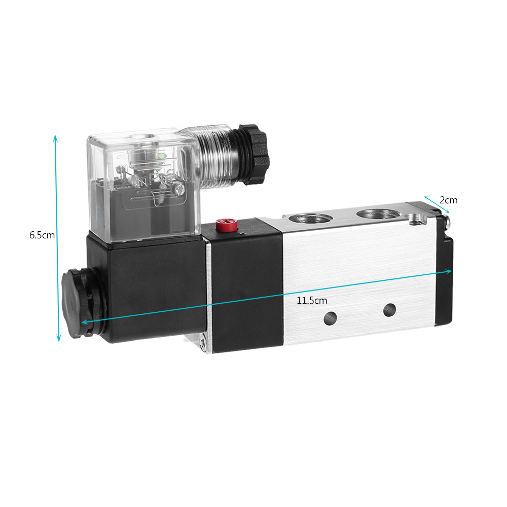 Pneumatic Airtac 1 4 PT1 8 2 Position 5 Way Electromagnetic Air Solenoid Valves Pneumatic Control Valve AC DC 12v 24v 220v 380V