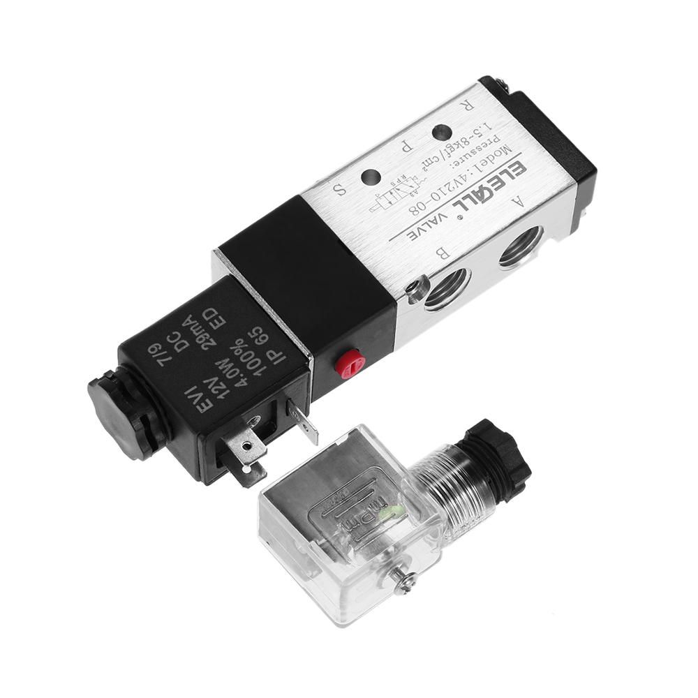 Pneumatic Airtac 1 4 PT1 8 2 Position 5 Way Electromagnetic Air Solenoid Valves Pneumatic Control Valve AC DC 12v 24v 220v 380V