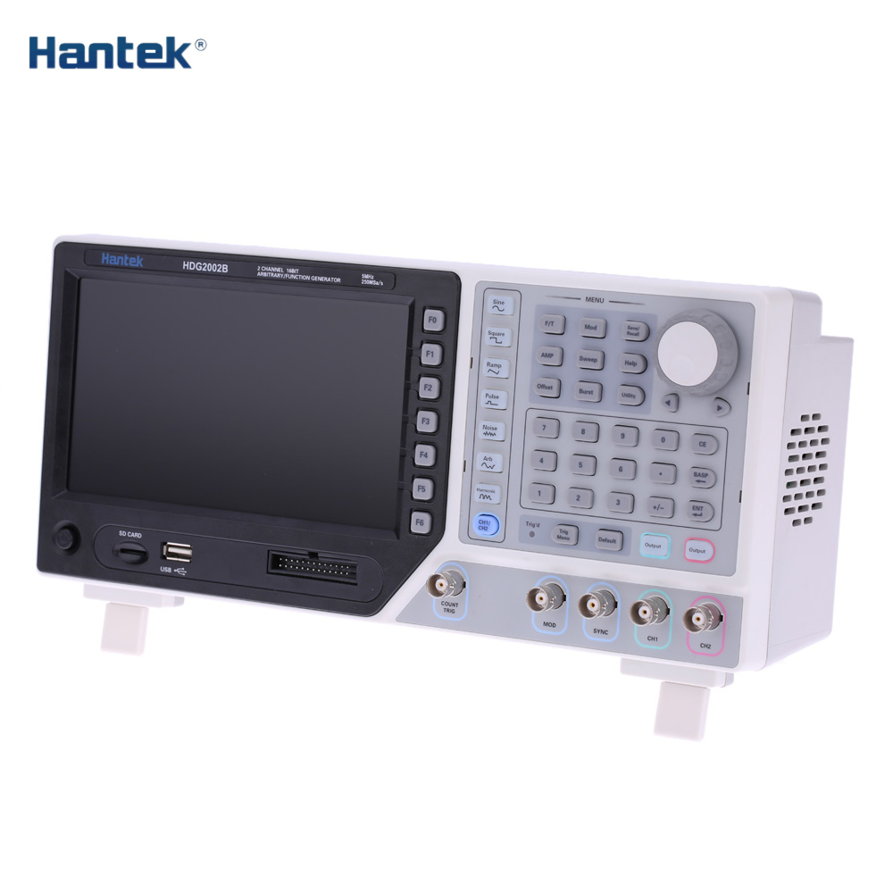 Hantek HDG2002B 5MHz 250MSa s 2 Channels signal generator Arbitrary Waveform Function Generator 16 Bits frequency generator