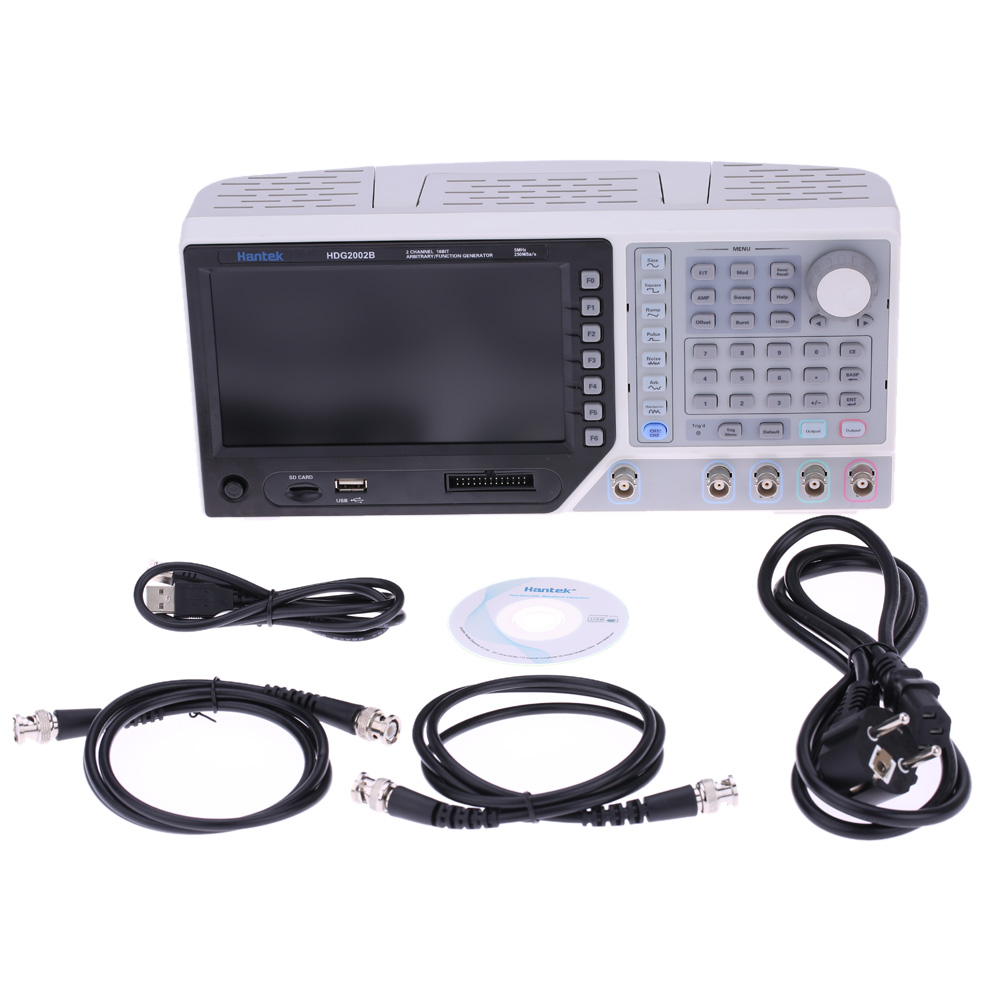 Hantek HDG2002B 5MHz 250MSa s 2 Channels signal generator Arbitrary Waveform Function Generator 16 Bits frequency generator