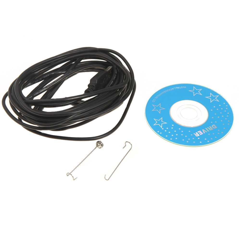 7mm HD Waterproof Magnifier USB Endoscope Borescope Medical Microscope 5M Tube with Snaps Button 6 LEDs Optical Instruments