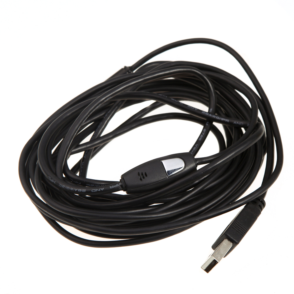 7mm HD Waterproof Magnifier USB Endoscope Borescope Medical Microscope 5M Tube with Snaps Button 6 LEDs Optical Instruments