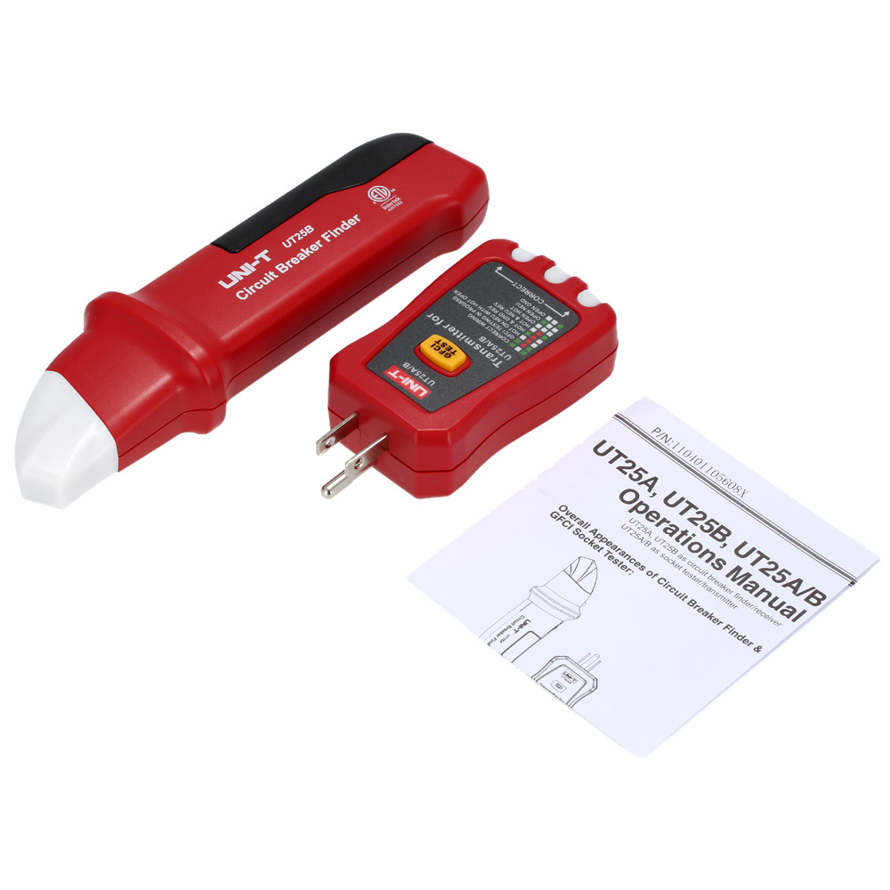 UNI T UT25B UT25A B Automatic Circuit Breaker Finder Socket Tester Circuit Diagnostic tool with LED Indicator NCV Indication