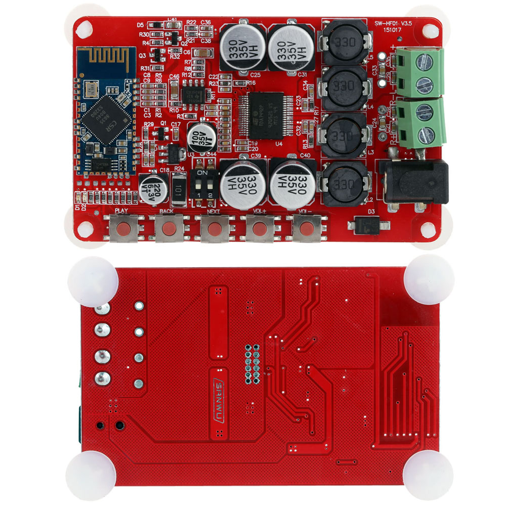 Bluetooth 4.0 Sound Quality Digital Amplifier Board Module 2x25W Wireless Power Amplifier Board Audio Receiver TDA7492P
