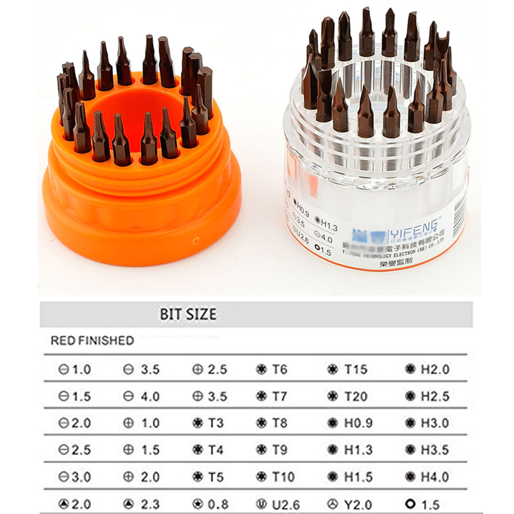 Jakemy 37 in 1 Magnetic Hardware Screwdriver Set Interchangeable Screwdriver Kit Repair Tools for Cellphone PC Wristwatches