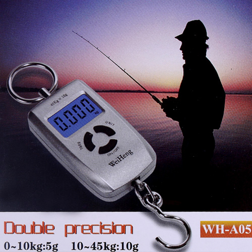 Double Precision Digital Scale Electronic Fishing Hook Scale Hanging Luggage Weighing Scales LCD 0 10Kg 5g 10 45Kg 10g