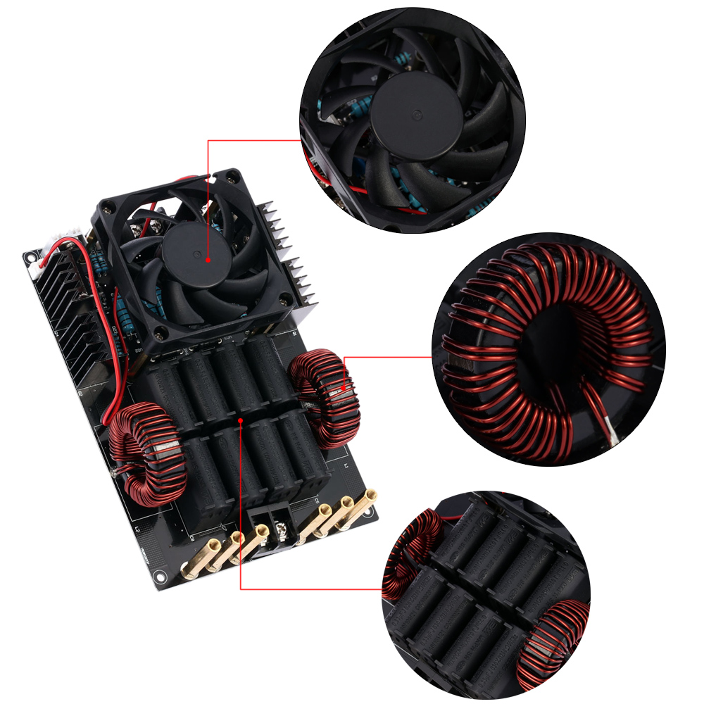 1000W 50A ZVS Induction Heating Machine Module Power Supply Voltage DC12V 40V