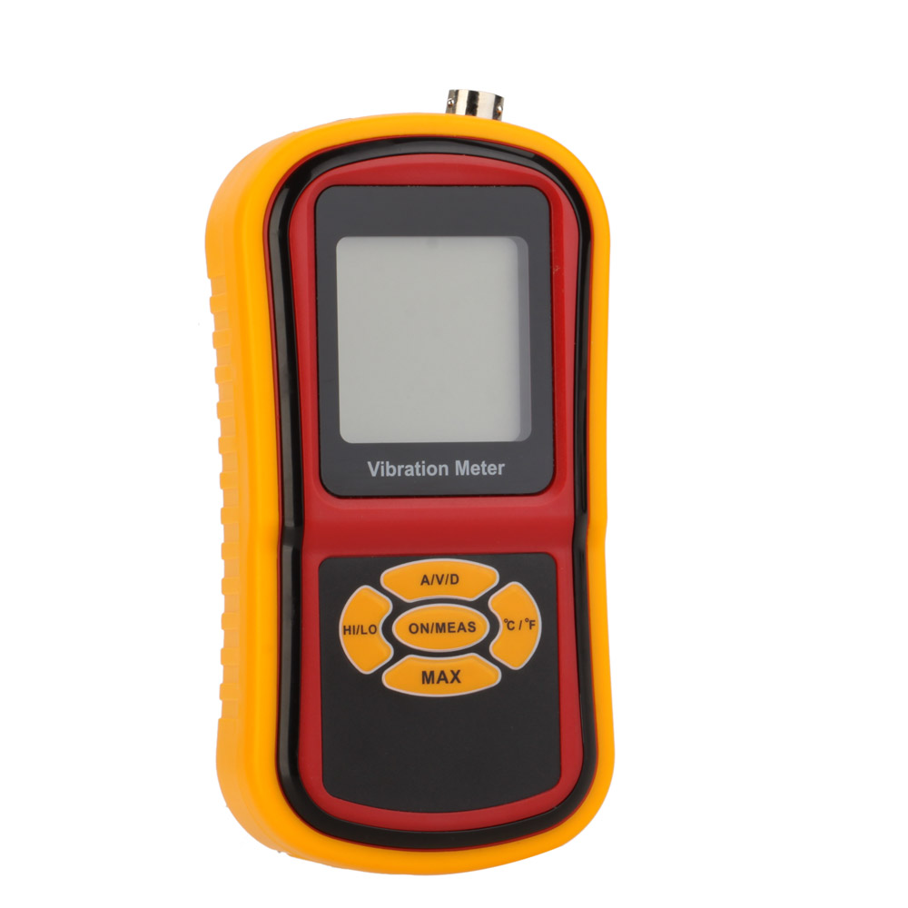 GM63B High Pression Ultrasonic Vibrometer Portable Digital LCD Vibration Meter Analyzer Temperature Meter With Max Hold