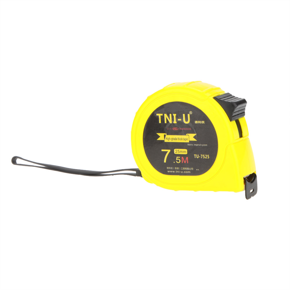 TU 7525 7.5Mx25mm Metric Imperial Tape Measure Retractable Flexible Ruler Tape Ruler Practical Measuring Tool