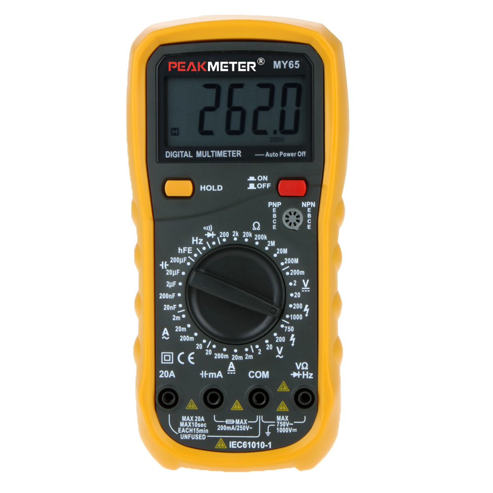 PEAKMETER Digital Multimeter AC DC voltmeter ammeter Voltage Current Resistance Capacitance Frequency Tester Diagnostic tool