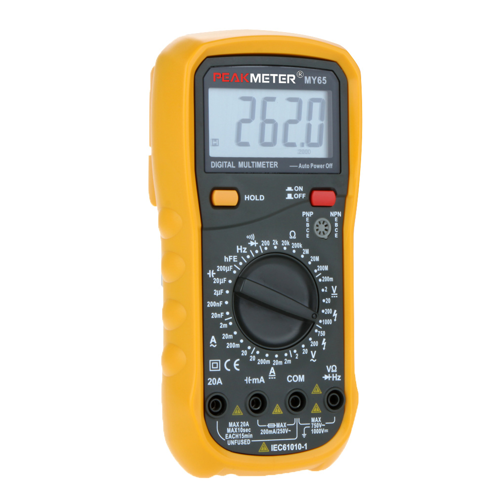 PEAKMETER Digital Multimeter AC DC voltmeter ammeter Voltage Current Resistance Capacitance Frequency Tester Diagnostic tool