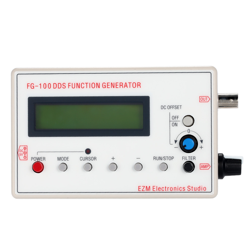 1HZ 500KHZ DDS Functional Signal Generator Precision Frequency Meter Generator Sine + Square + Triangle + Sawtooth Waveform