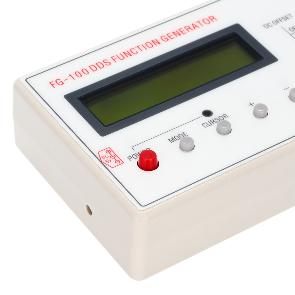 1HZ 500KHZ DDS Functional Signal Generator Precision Frequency Meter Generator Sine + Square + Triangle + Sawtooth Waveform