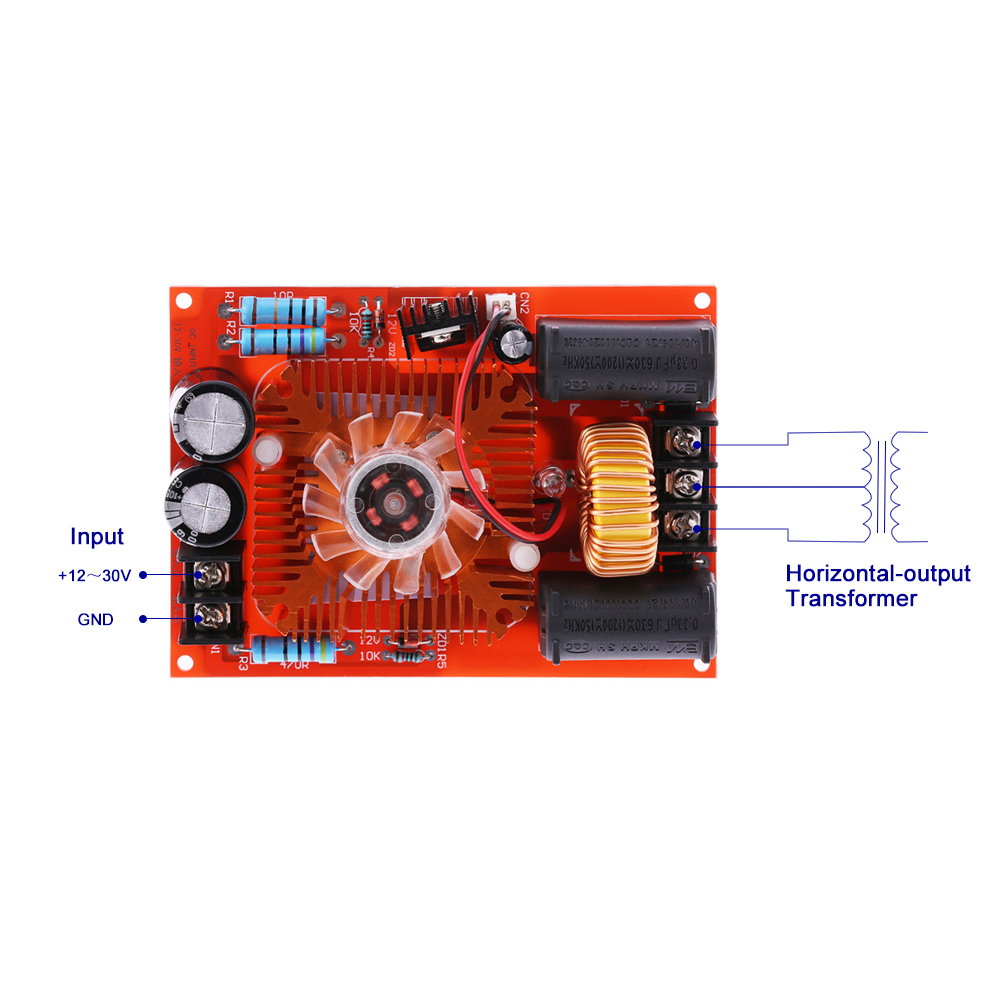 DC 12 30V ZVS Tesla Coil Driver Board Module Marx Generator H Voltage Power Supply