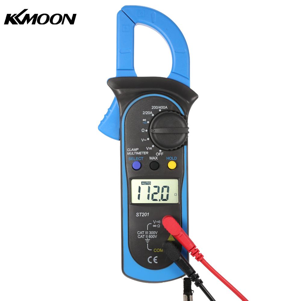 Handheld Digital LCD Display Clamp Meter Multimeter AC DC Voltage AC Current Resistance Diode Continuity Measuring Data Hold