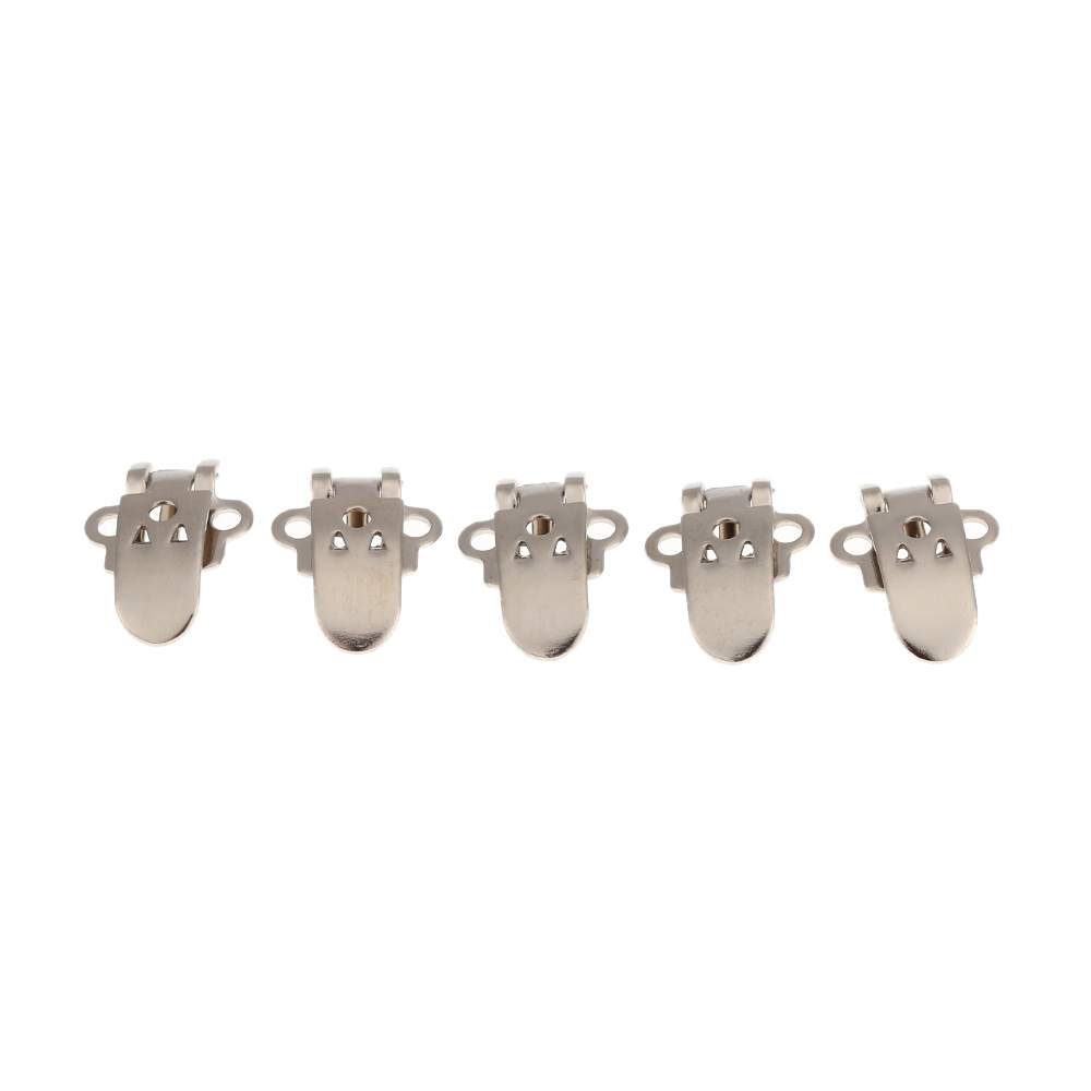 High Quality Stainless Steel Shoe Clips 20pcs Mini Simple Design Clip DIY Craft Buckles Blank
