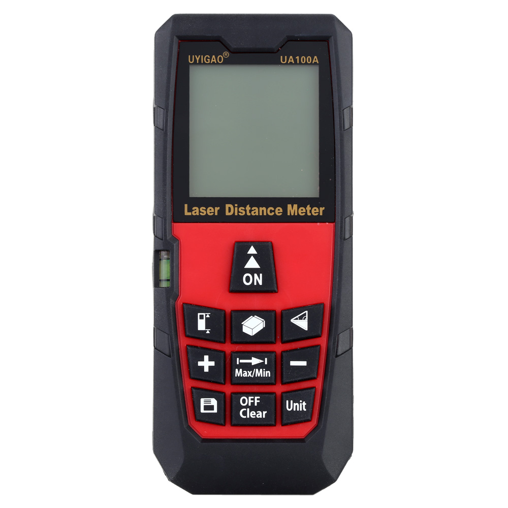 100mDigital Laser Distance Meter Portable Range Finder Electronic Ruler Handheld Laser Rangefinder Self calibration Level Bubble