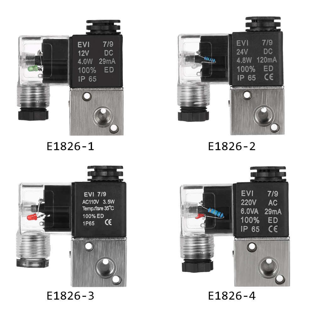 Pneumatic Airtac 1 8 2 Position 3 Way Electromagnetic Air Solenoid Valves AirTAC Pneumatic Control Valve 12v 24v 110v 220v