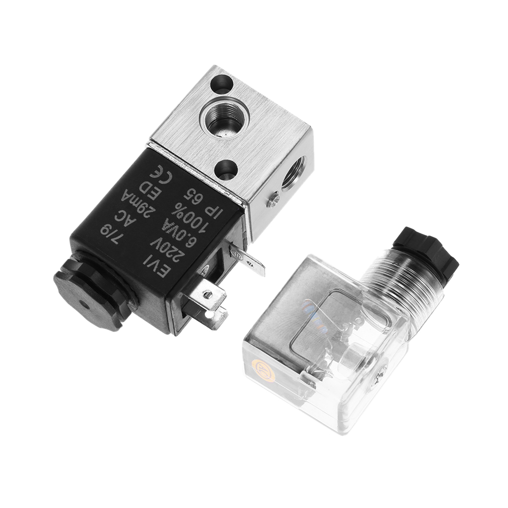 Pneumatic Airtac 1 8 2 Position 3 Way Electromagnetic Air Solenoid Valves AirTAC Pneumatic Control Valve 12v 24v 110v 220v