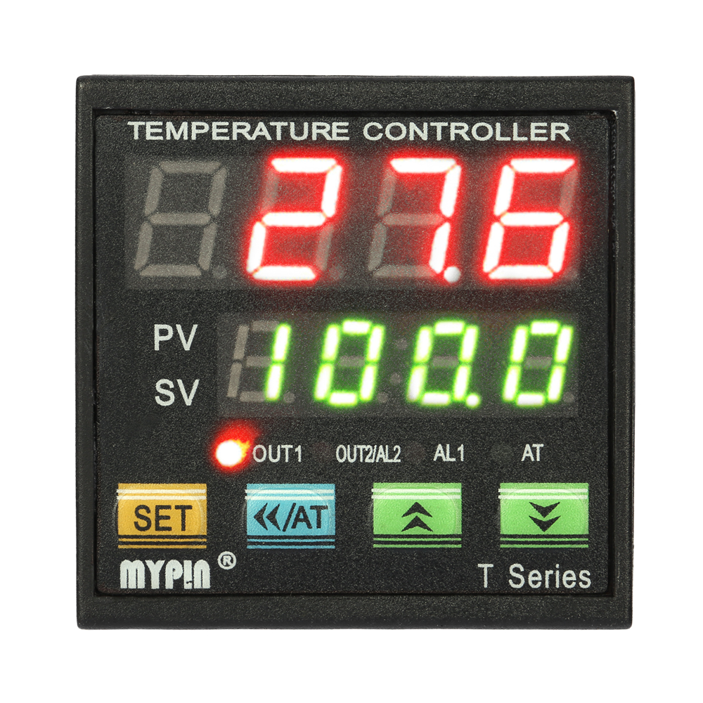Digital LED PID Temperature Controller Thermometer Coil Heater Heating Cooling Control TC RTD Input SCR Output 1 Relay Alarm