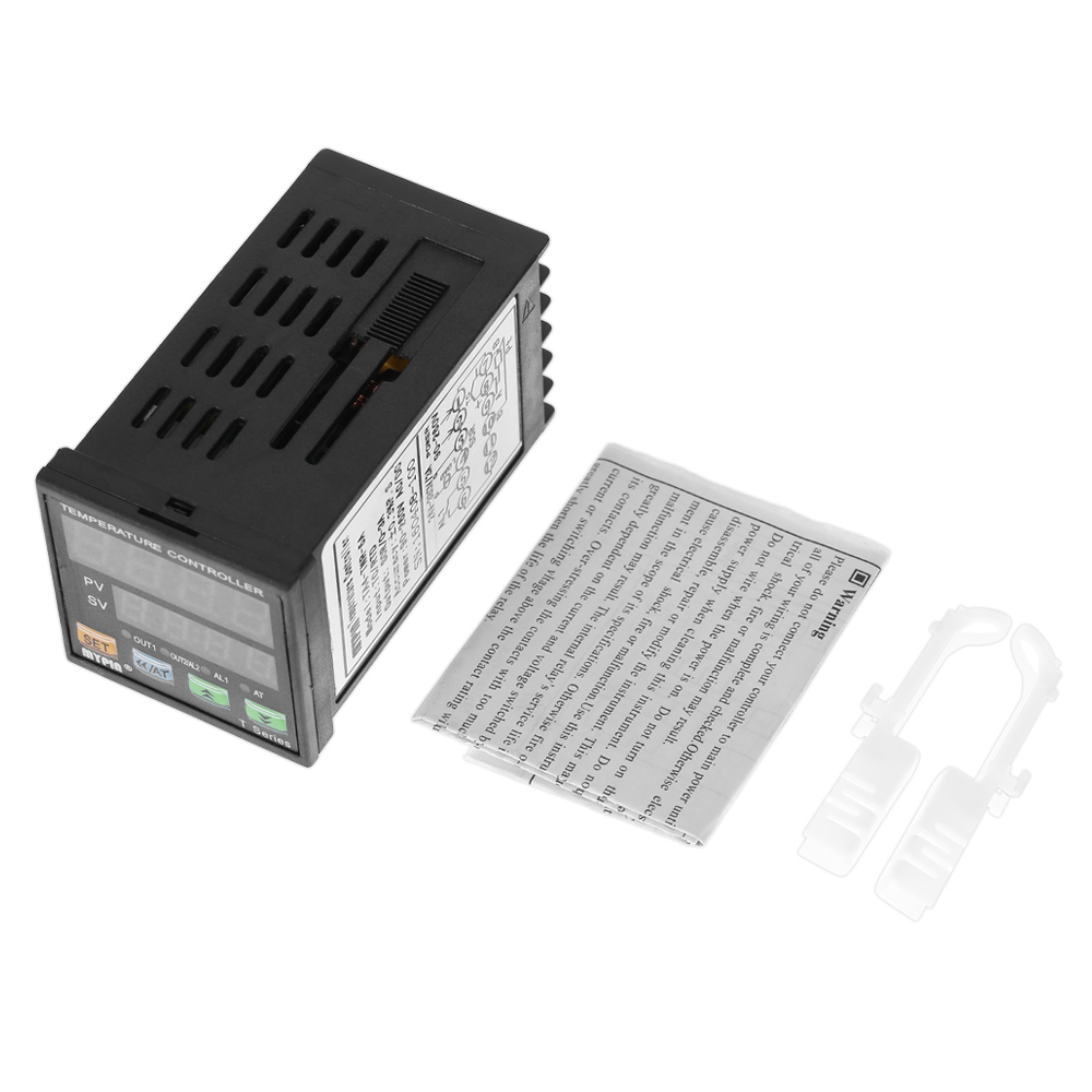 Digital LED PID Temperature Controller Thermometer Coil Heater Heating Cooling Control TC RTD Input SCR Output 1 Relay Alarm