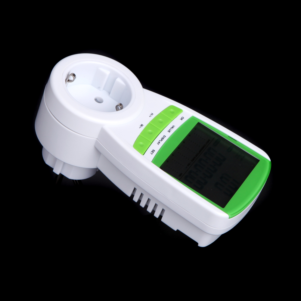 Digital wattmeter voltmeter portable Power Meter tester 230V 50Hz LCD Digital Wattage Voltage Current Frequency Monitor Analyzer