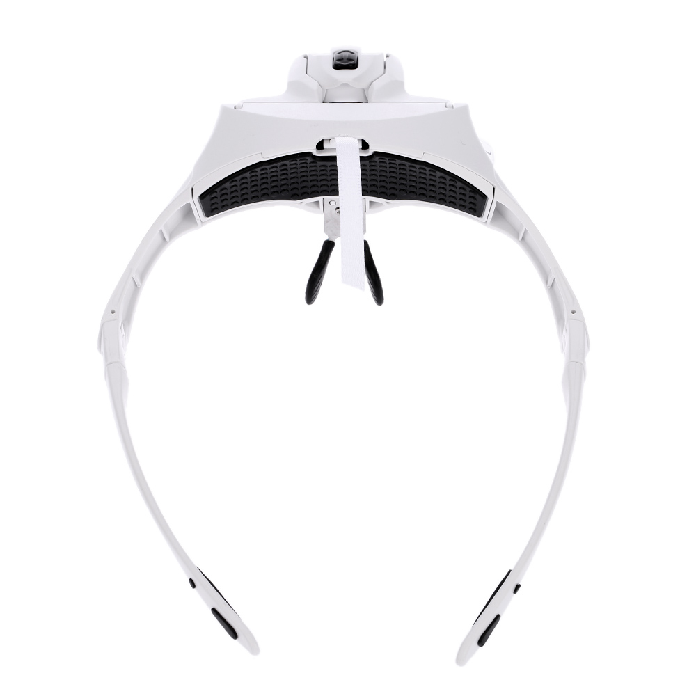 5 Lens lupa 1.0X 3.5X Magnifier Adjustable Bracket Headband Glasses Loupe magnifying glass with 2 Lights Goggles Magnifying Tool