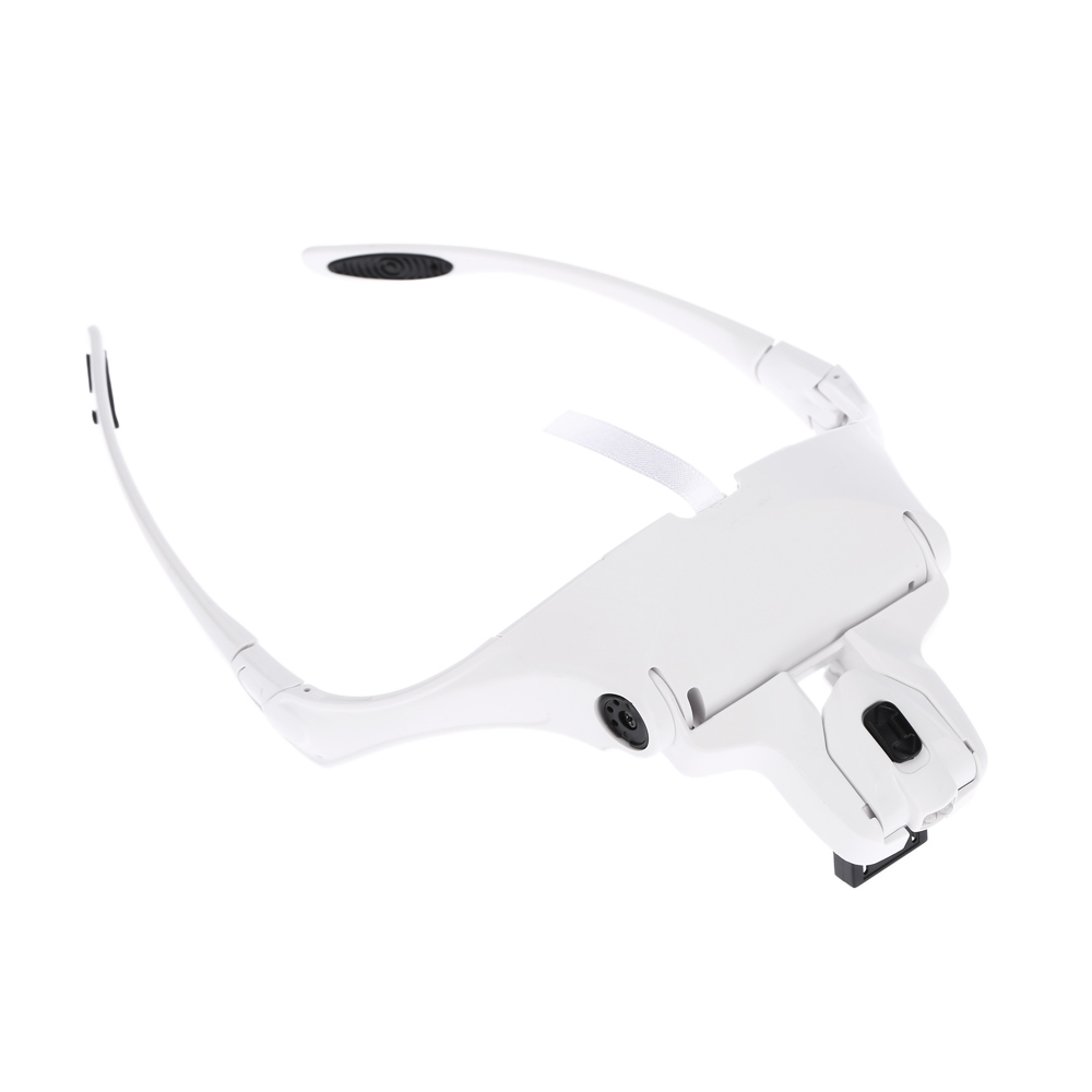 5 Lens lupa 1.0X 3.5X Magnifier Adjustable Bracket Headband Glasses Loupe magnifying glass with 2 Lights Goggles Magnifying Tool