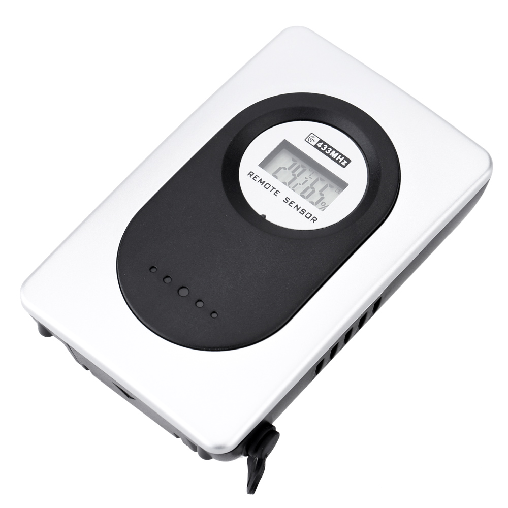 Colorful LED Wireless Digital Thermometer Hygrometer Temperature humidity Tester Weather Station Clock Barometer 433MHz