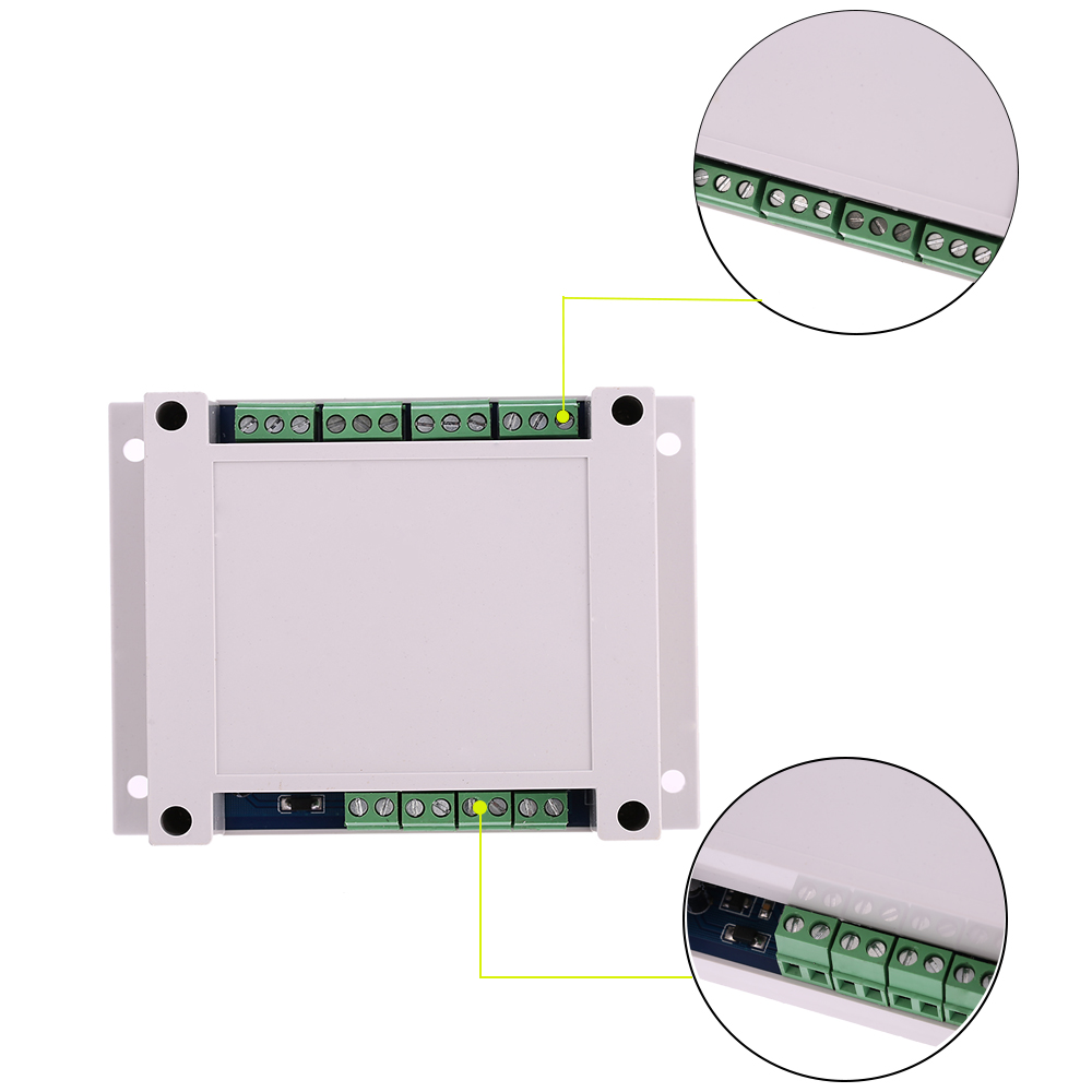 DC12V 24V 4 Channel Relay Module Programmable Signal Trigger Delay Timer PLC Board Digital Adjustment Switch Control