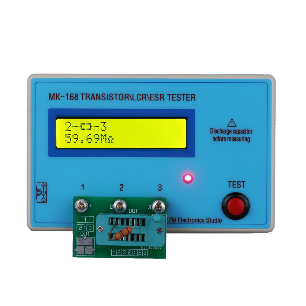 Multifunctional Transistor Tester LCD Backlight Diode Inductance Capacitance Resistance ESR Meter for MOS PNP NPN L C R Testing