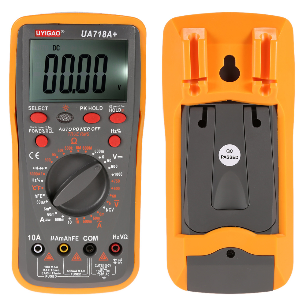 Digital Multimeter Ohmmeter Ammeter DC AC Voltage Current Resistance Capacitance Frequency Duty Circle Diode Temperature Triode