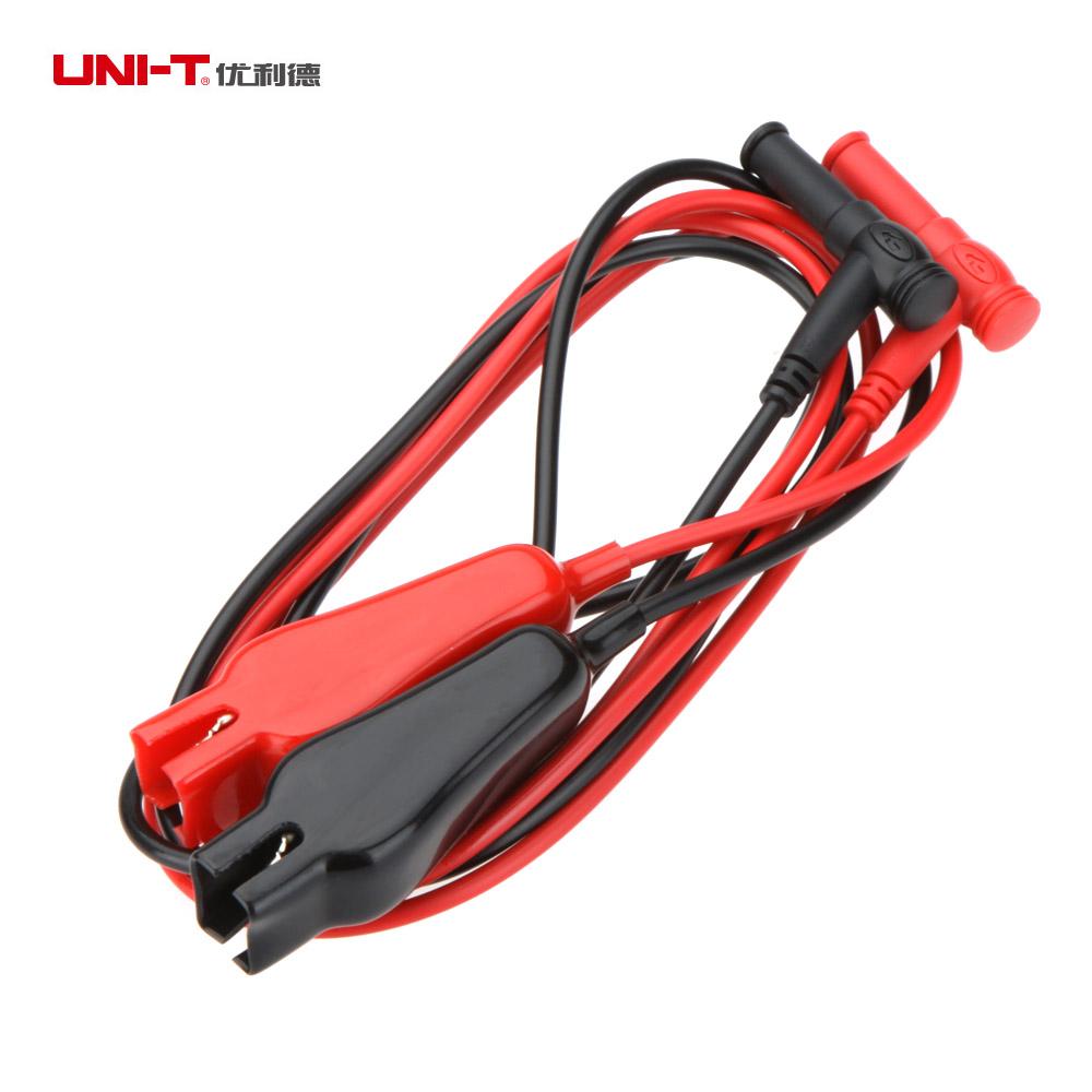 UNI T UT L19 Alligator Clip Testing Lead Probe for Automobile multimeter w 15mm Jaw test leads pince crocodile