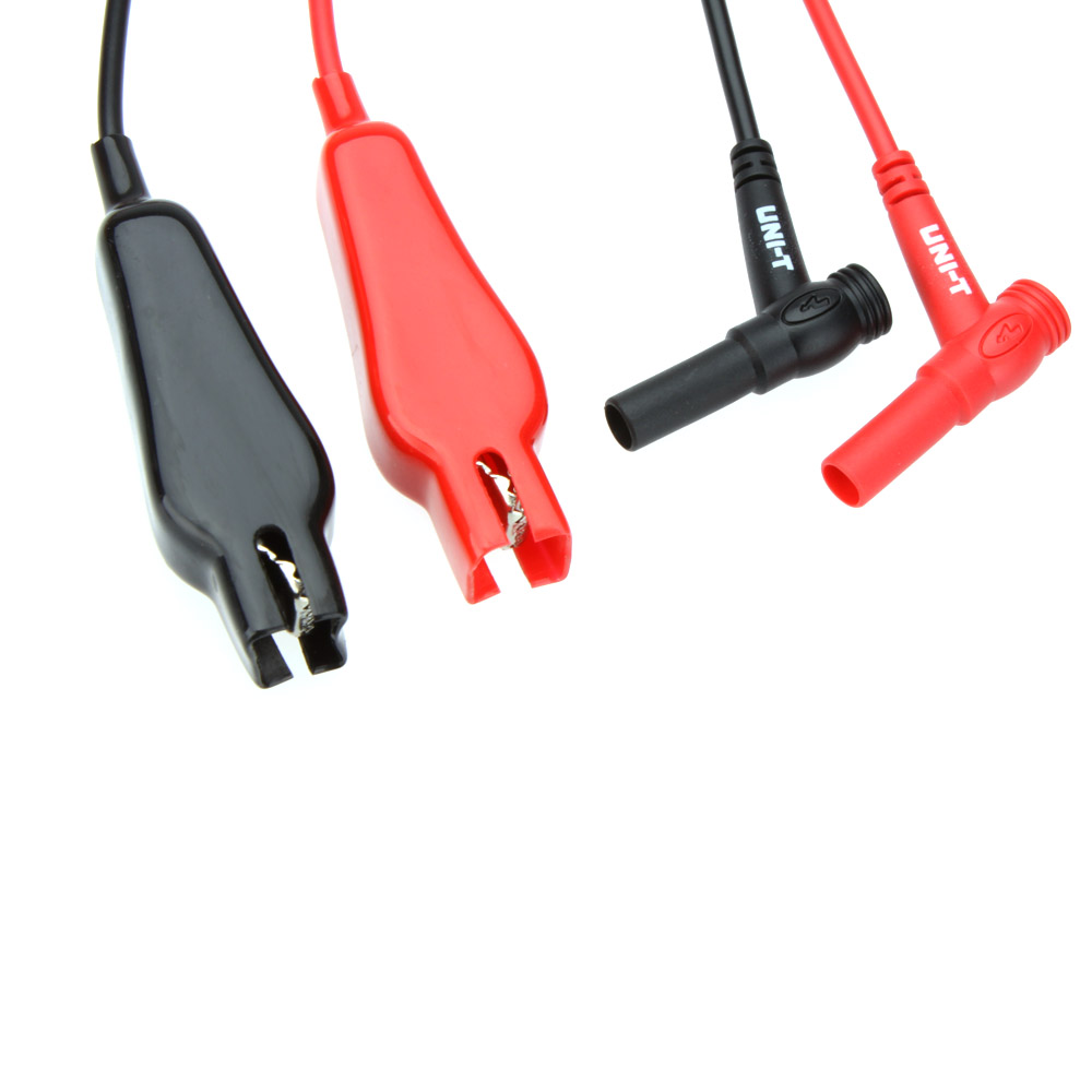 UNI T UT L19 Alligator Clip Testing Lead Probe for Automobile multimeter w 15mm Jaw test leads pince crocodile