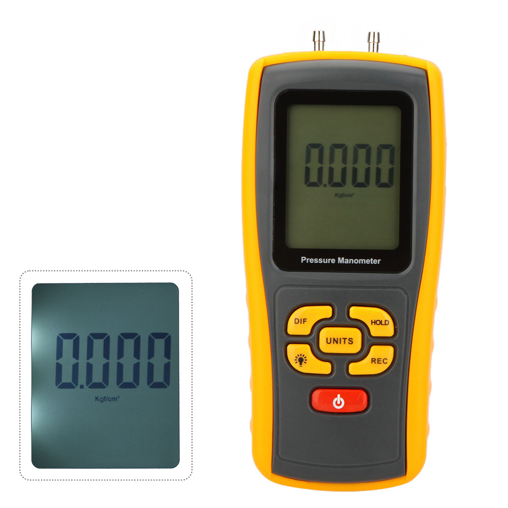GM510 USB Digital pressure gauge LCD Pressure Manometer Gauge Portable Differential Pressure Manometer Measuring Range 10kPa
