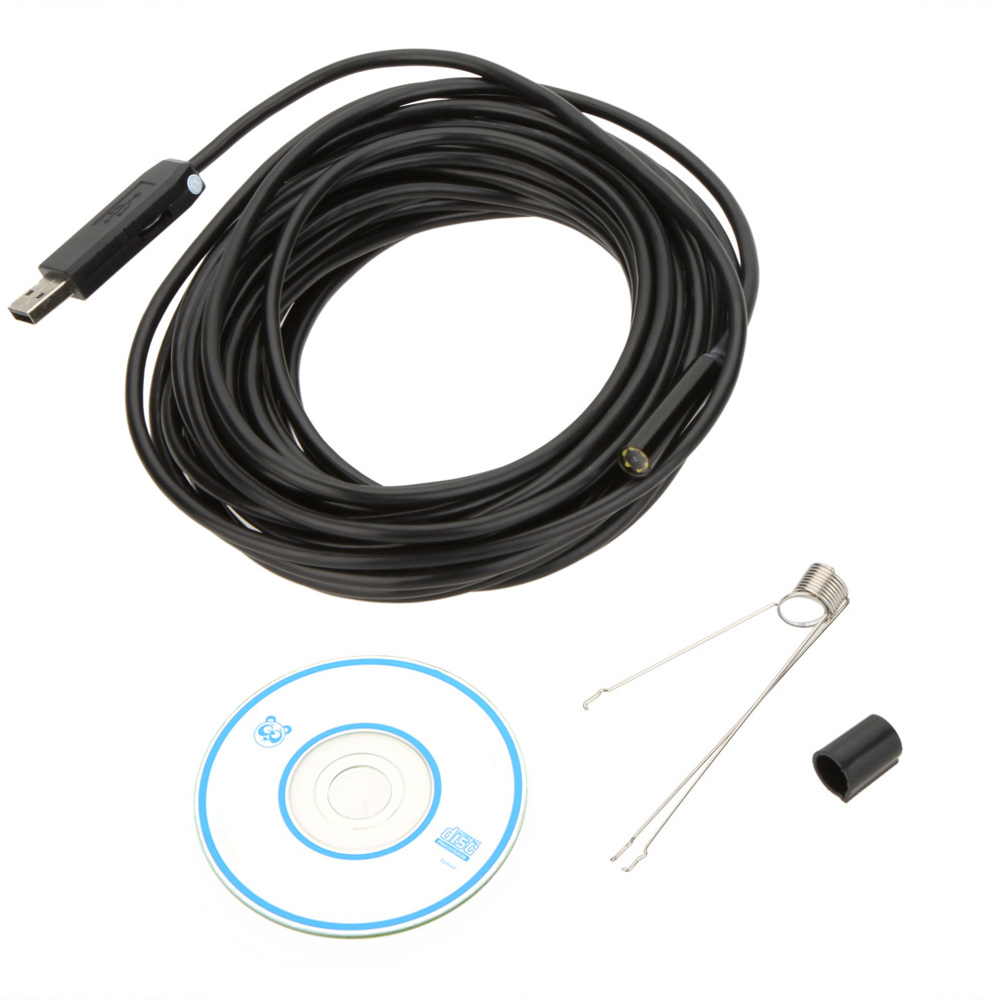 10M USB Inspection Camera Borescope Endoscope MP Waterproof microscope Snake Scope 6LEDs microscopio 9mm microscopio binocular