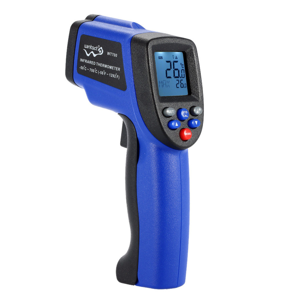 Handheld Digital Laser IR Infrared Thermometer Non Contact LCD termometro Temperature Tester diagnostic tool Pyrometer 50~700C