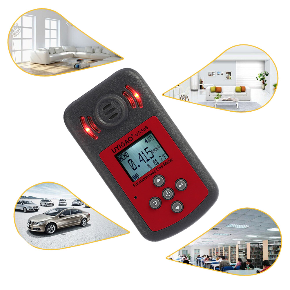 Professional Digital Formaldehyde Tester Mini Meter for PPM HTV Methanal Concentration Monitor Detector with Sound LightAlarm