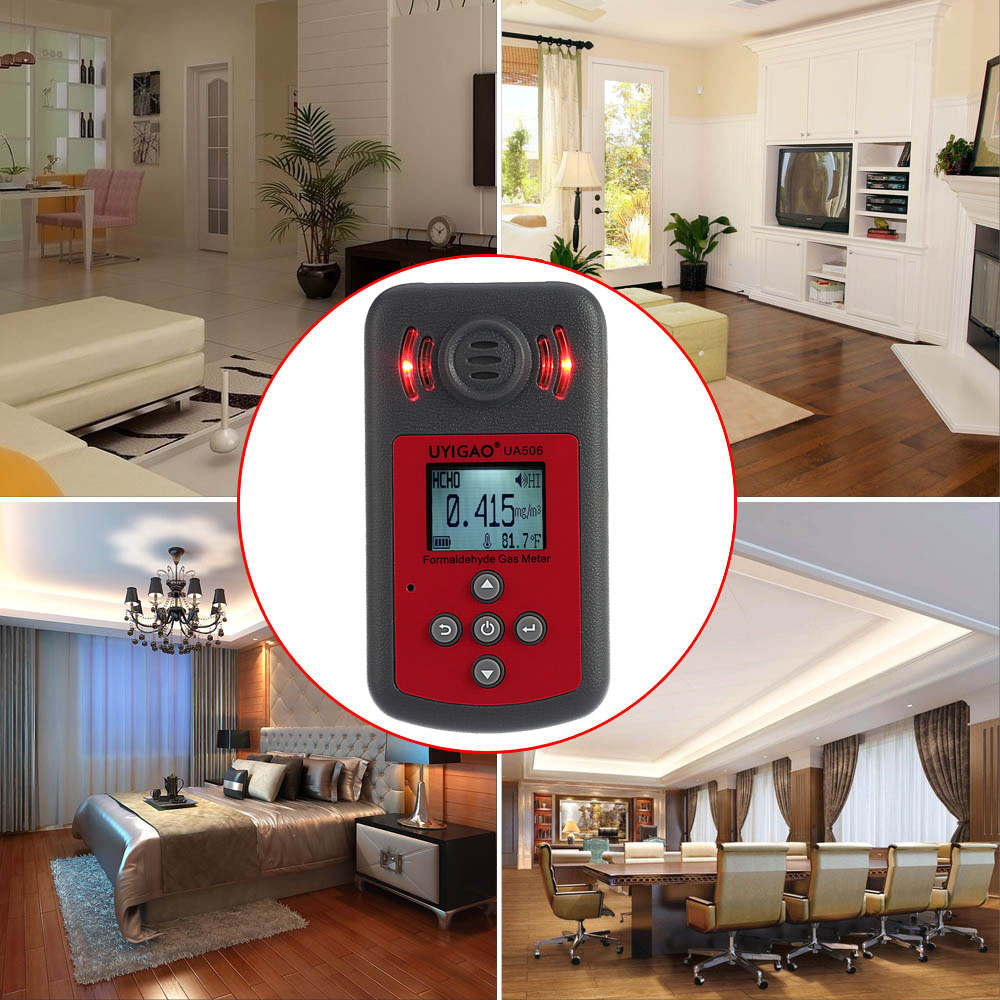 Professional Digital Formaldehyde Tester Mini Meter for PPM HTV Methanal Concentration Monitor Detector with Sound LightAlarm