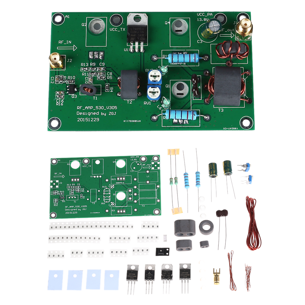 45W SSB AM Linear Power Amplificateur CW FM Power Amplifier HF Radio Transceiver Shortwave DIY Kit Signal Amplification