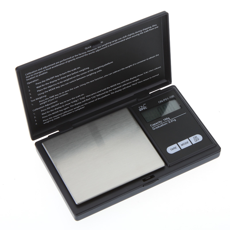 100g x 0.01g Mini joyeria balance Digital Scale electronic Weighing weights Scales libra jewelry bascula balanza digital