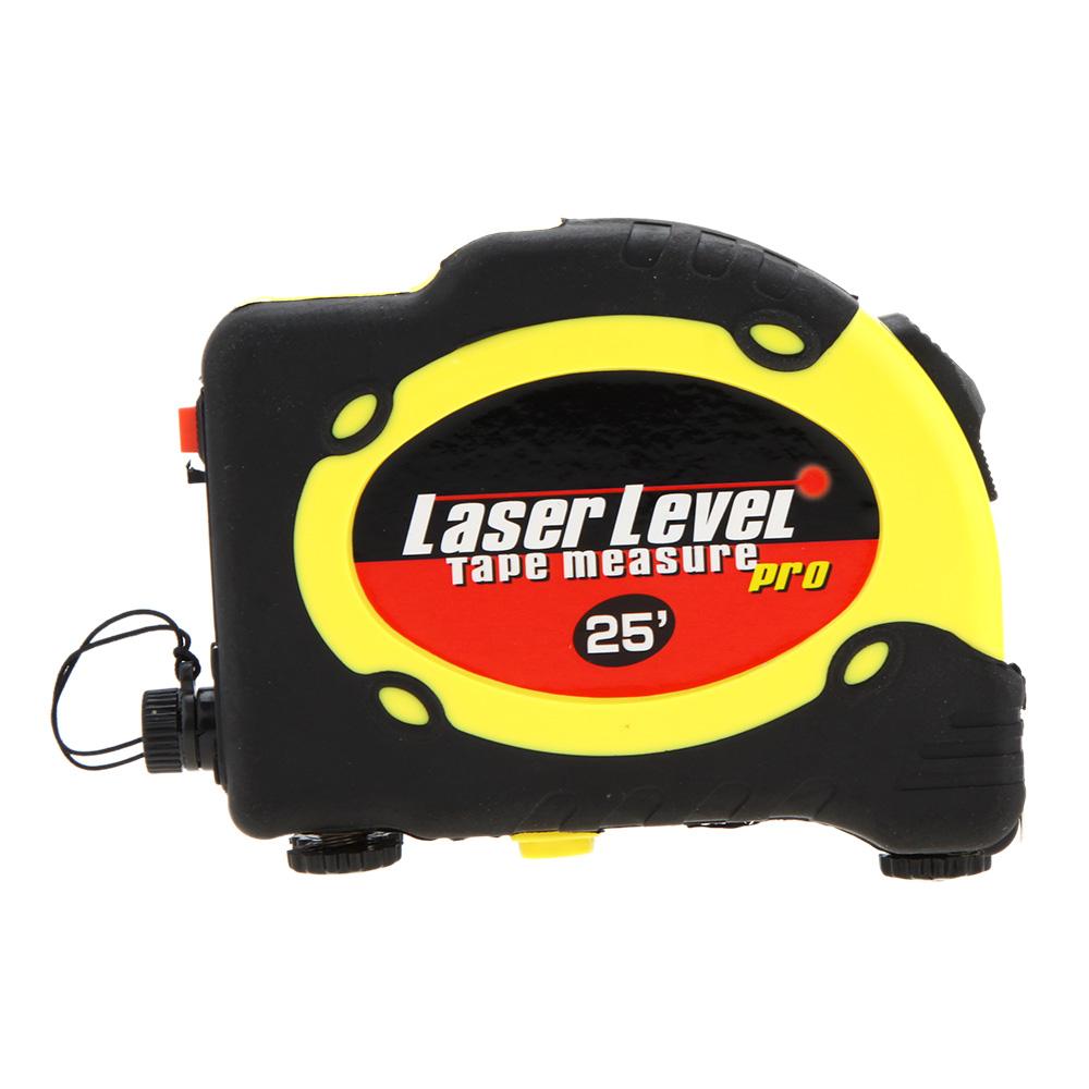 LV 07 Portable 2 Way Laser Levels Laser Dumpy Level Power On Off Horizontal Vertical Laser Equipment with 7.5m Measuring Tape