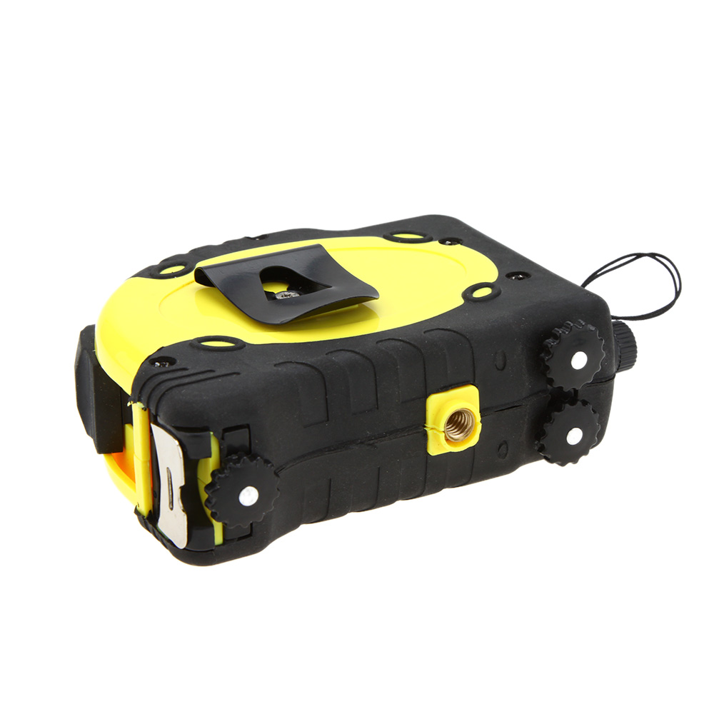 LV 07 Portable 2 Way Laser Levels Laser Dumpy Level Power On Off Horizontal Vertical Laser Equipment with 7.5m Measuring Tape