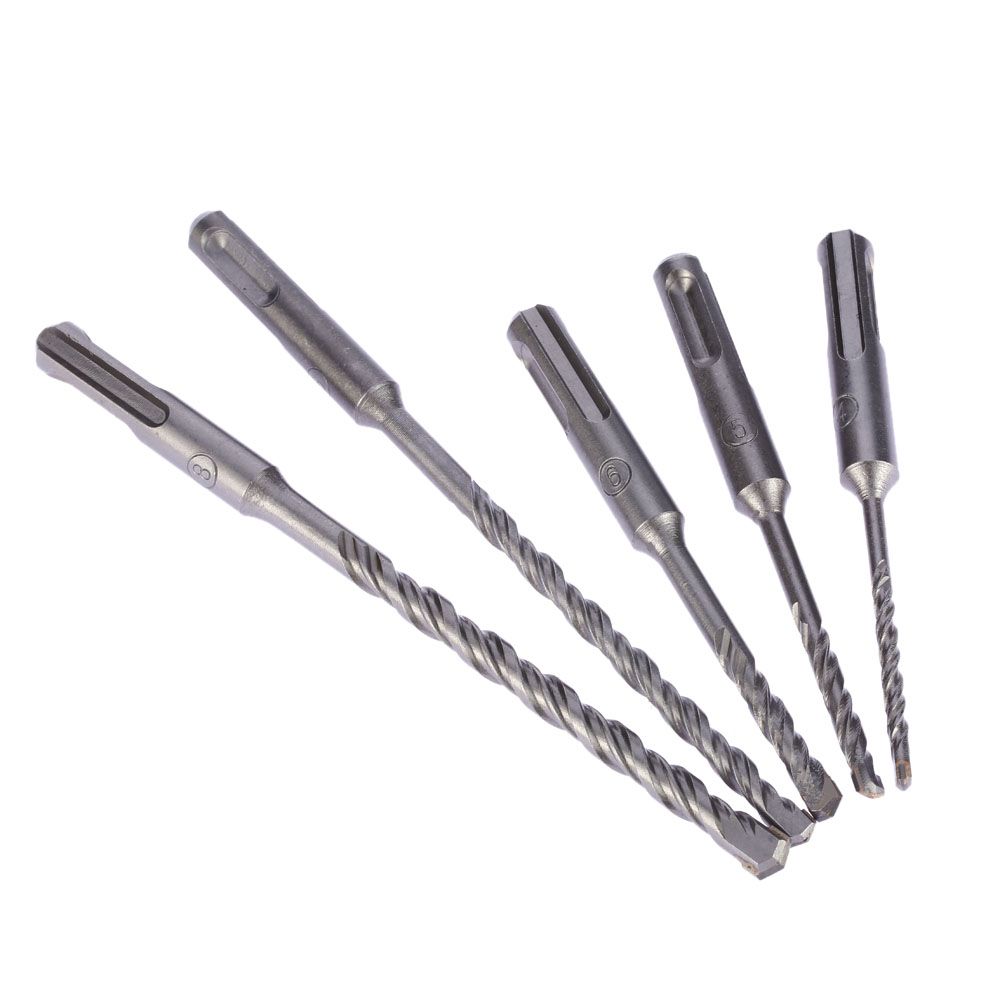 5pcs Hammer Drill Bit tools ferramentas SDS Shank Electric Set SDS PLUS Rotary Hammer Impact Drill Bit Concrete Masonry Drill