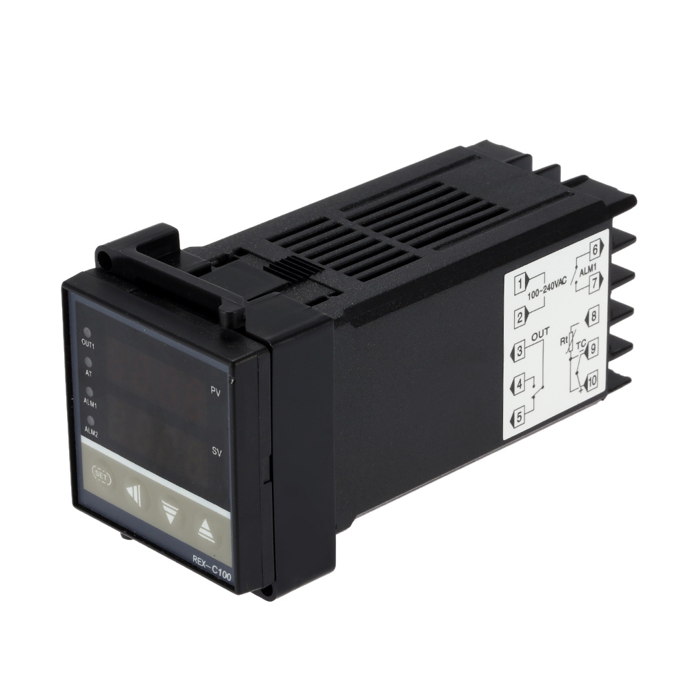Digital thermal regulator LED PID Temperature Controller Thermostat Thermometer termometro Heating Control 1 Alarm 4.8x4.8x11cm