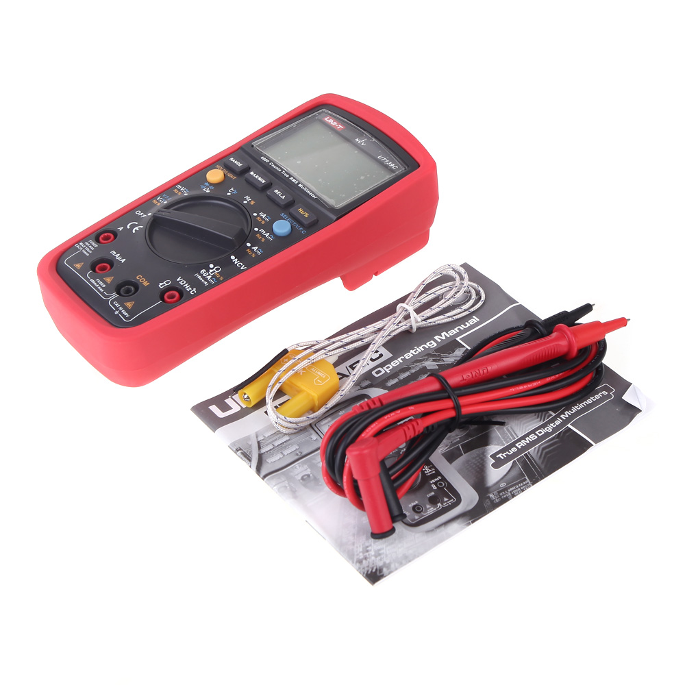 UNI T Digital Multimeters Portable AC DC Voltage Meter Voltmeter AC Current Tongs Insulation Resistance Capacitance Diode Tester