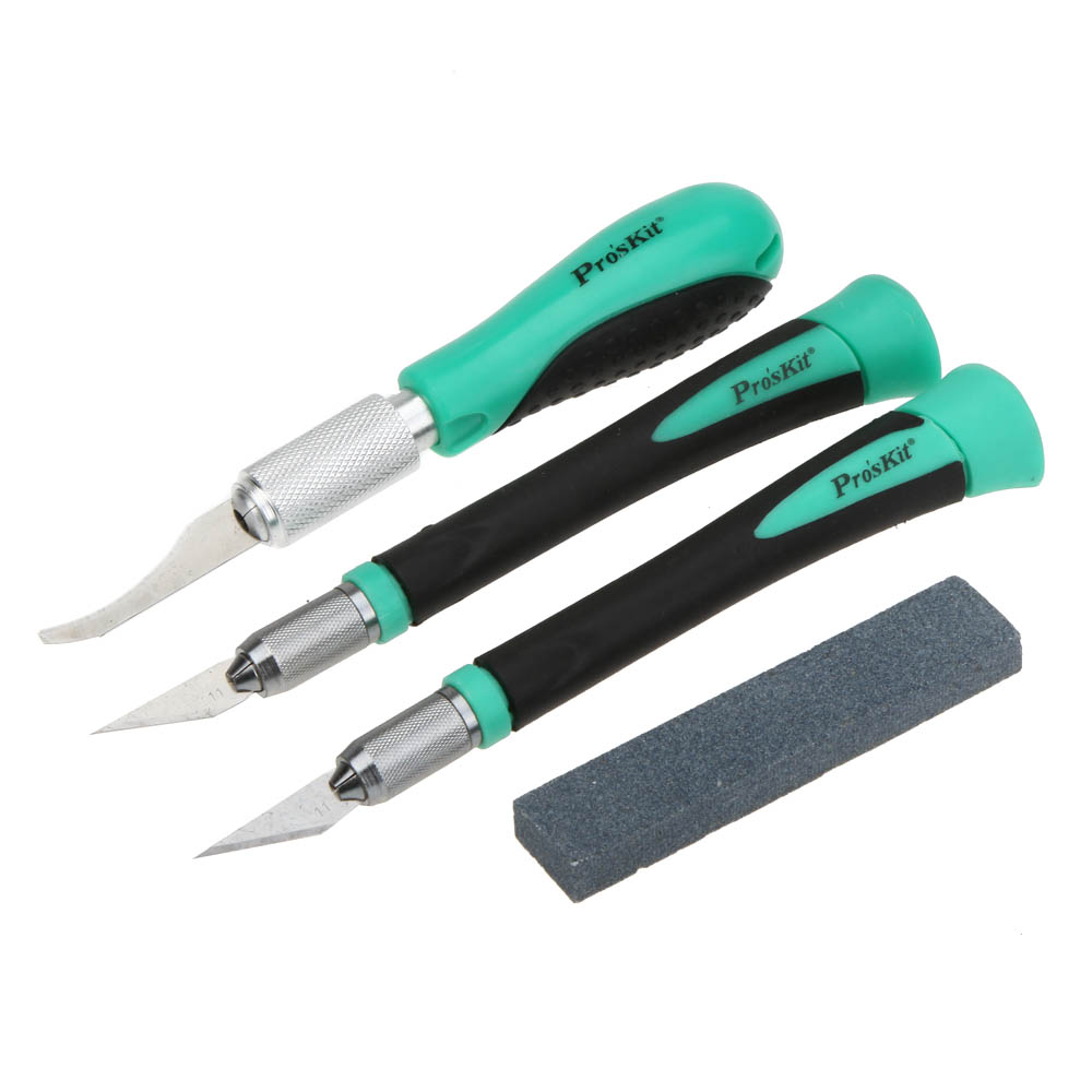Pro sKit PD 395A 30pcs Wire Stripper Multi herramientas Hand Tool Set Deluxe Hobby Knife Kit Carving Knife woodworking tools Set