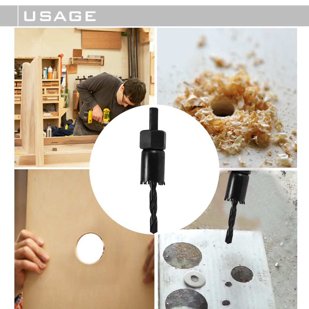 11pcs Hole Saw Cutting Set Kit Drilling Tool Wood Metal Cutter 19 64mm high quality Mandrels Saws Core Drill Bits Woodworking