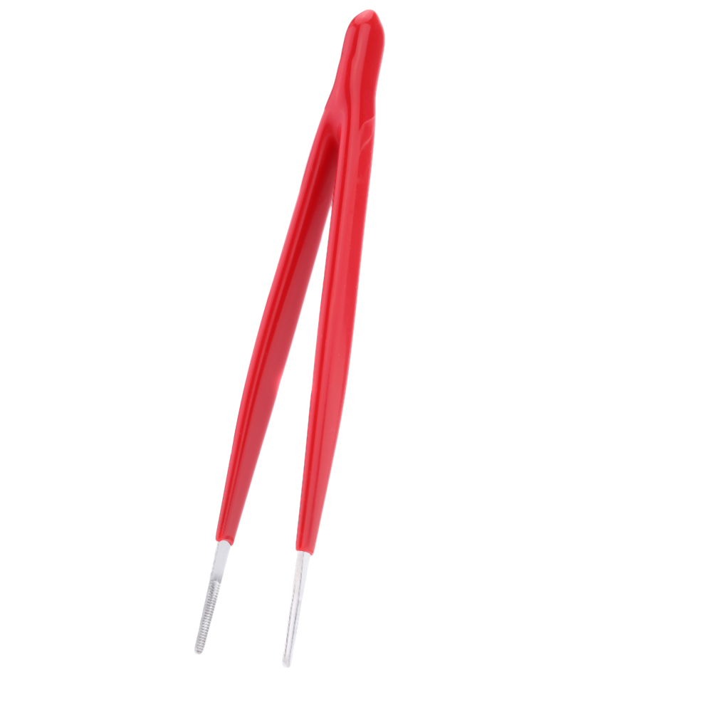 Pro sKit 908 T301 Stainless Steel Tweezer Non magnetic Insulated Portable 2 PCS Curved Straight Tweezer Set Great Repair Tools
