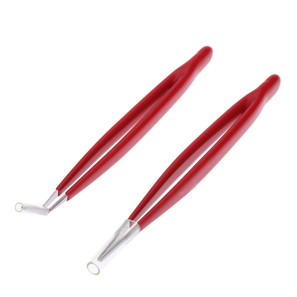 Pro sKit 908 T301 Stainless Steel Tweezer Non magnetic Insulated Portable 2 PCS Curved Straight Tweezer Set Great Repair Tools